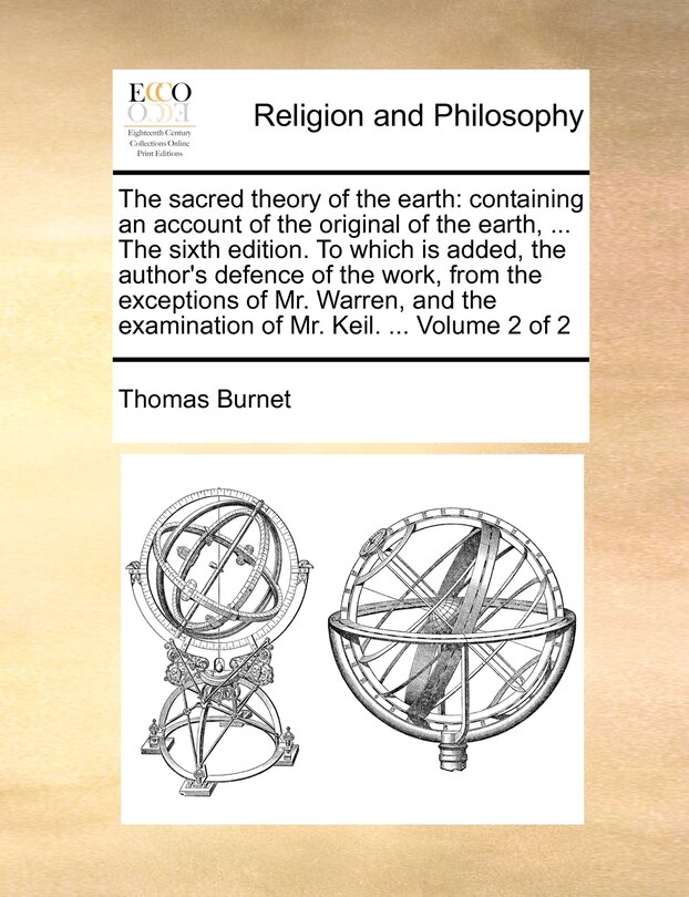 Couverture_The sacred theory of the earth