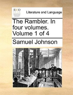 Front cover_The Rambler. In Four Volumes.  Volume 1 Of 4