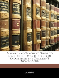 Couverture_Parents' and Teachers' Guide to Reading Courses