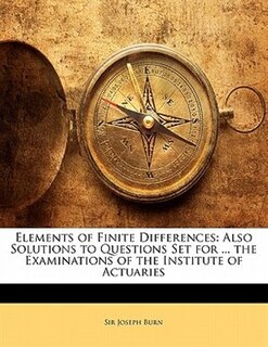 Couverture_Elements Of Finite Differences