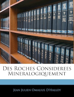 Front cover_Des Roches Considerees Mineralogiquement