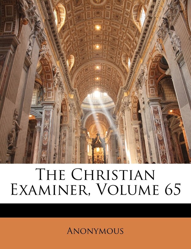 Couverture_The Christian Examiner, Volume 65