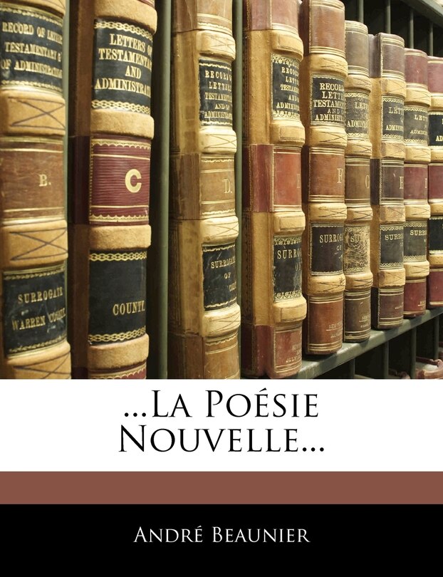 Couverture_...La Poésie Nouvelle...
