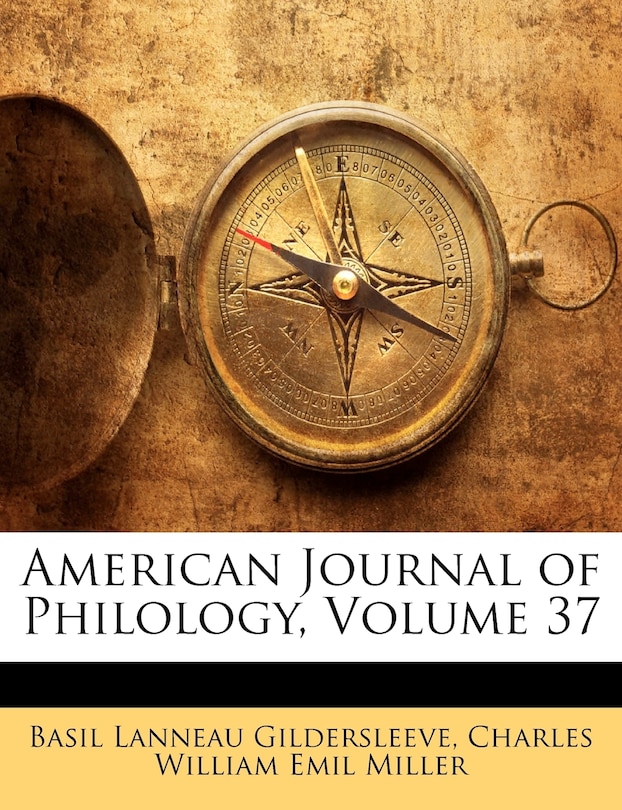 Couverture_American Journal of Philology; Volume 37