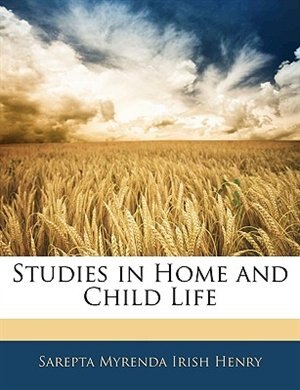 Couverture_Studies in Home and Child Life