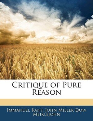 Front cover_Critique Of Pure Reason