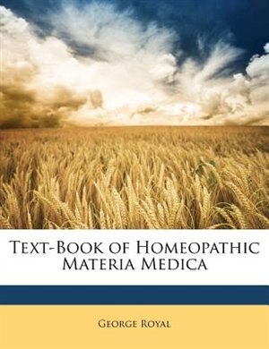 Couverture_Text-Book of Homeopathic Materia Medica