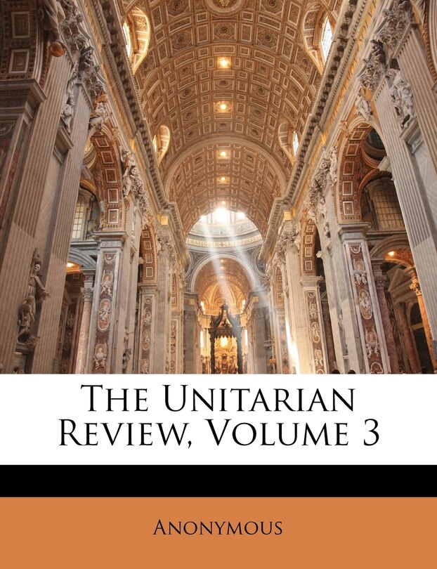 Couverture_The Unitarian Review; Volume 3