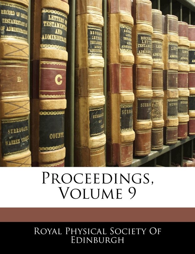 Couverture_Proceedings, Volume 9