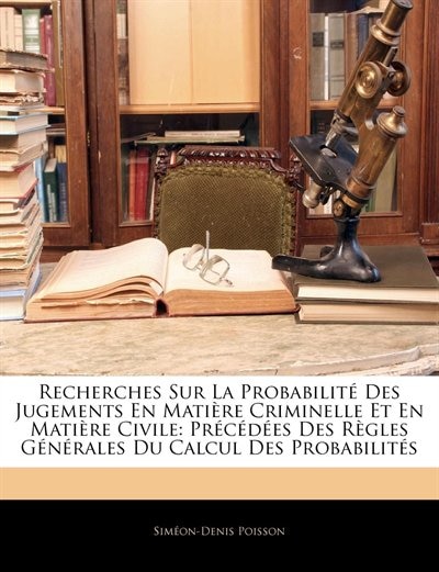 Couverture_Recherches Sur La Probabilité Des Jugements En Matière Criminelle Et En Matière Civile