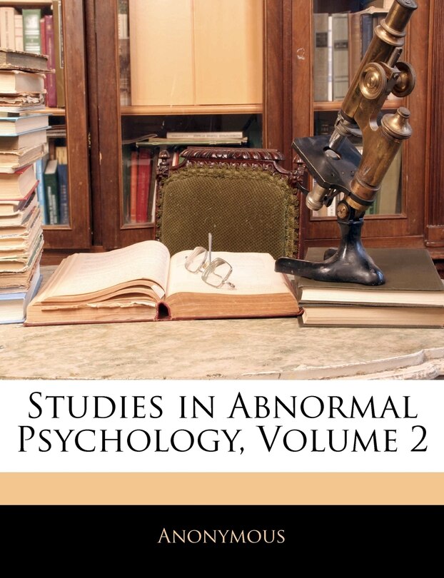 Couverture_Studies In Abnormal Psychology, Volume 2