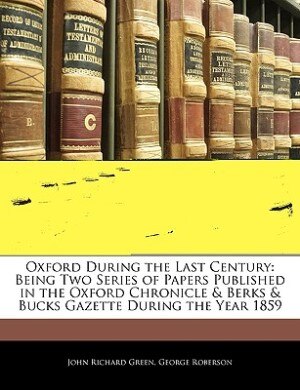 Front cover_Oxford During The Last Century