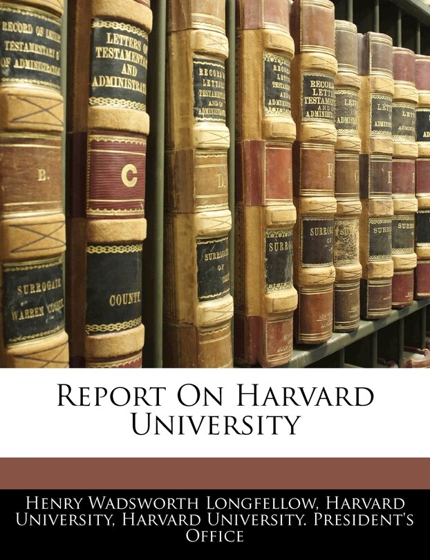 Front cover_Report On Harvard University