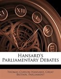 Couverture_Hansard's Parliamentary Debates