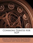 Front cover_Commons Debates For 1629