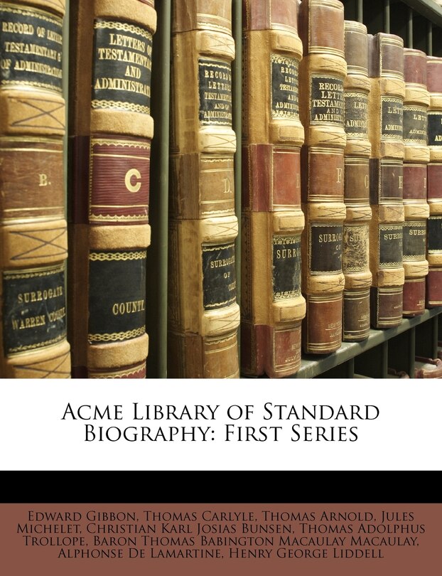 Front cover_Acme Library Of Standard Biography