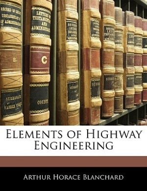 Couverture_Elements Of Highway Engineering