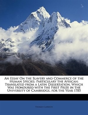 Front cover_An Essay On the Slavery and Commerce of the Human Species