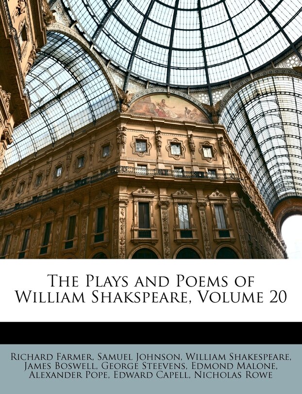Front cover_The Plays And Poems Of William Shakspeare, Volume 20