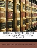 Front cover_Official Proceedings For The Annual Convention, Volume 3