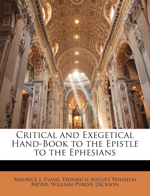 Couverture_Critical and Exegetical Hand-Book to the Epistle to the Ephesians