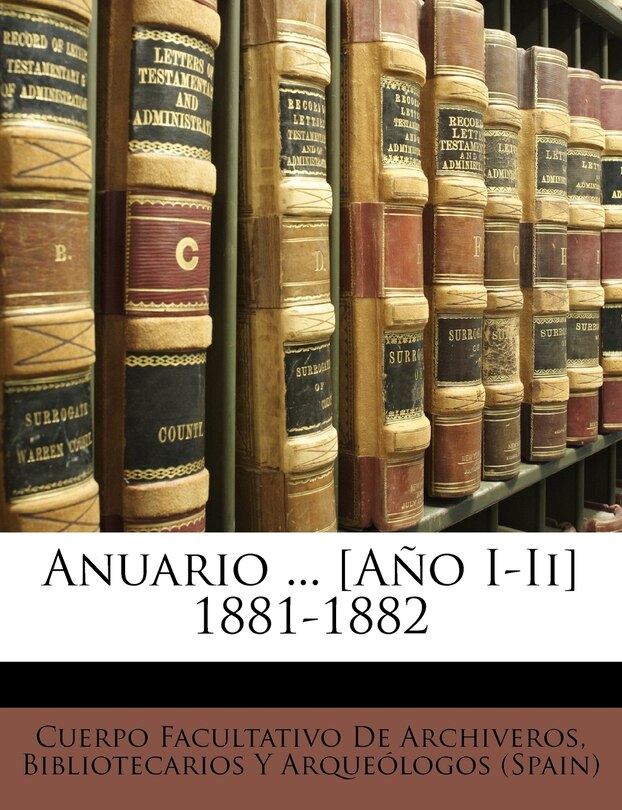 Couverture_Anuario ... [Año I-Ii] 1881-1882
