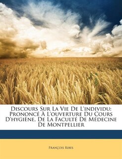 Couverture_Discours Sur La Vie De L'individu
