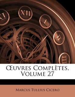 Front cover_OEuvres Complètes, Volume 27