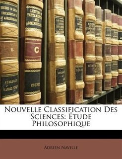 Front cover_Nouvelle Classification Des Sciences