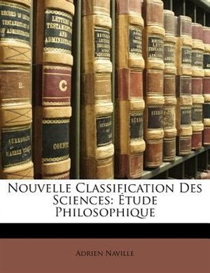 Front cover_Nouvelle Classification Des Sciences