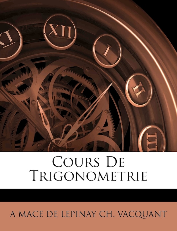Front cover_Cours De Trigonometrie