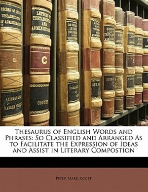 Front cover_Thesaurus Of English Words And Phrases