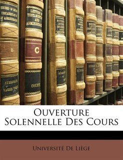 Ouverture Solennelle Des Cours