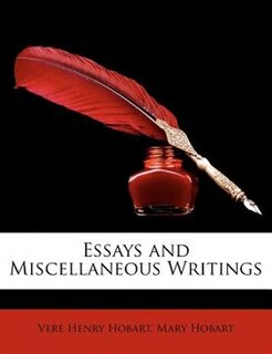 Front cover_Essays and Miscellaneous Writings
