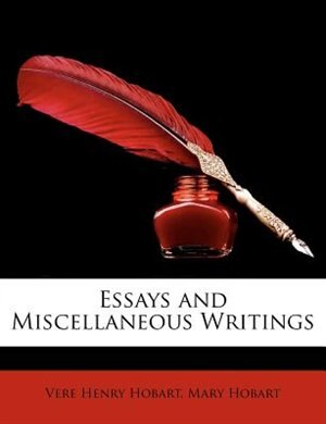Front cover_Essays and Miscellaneous Writings