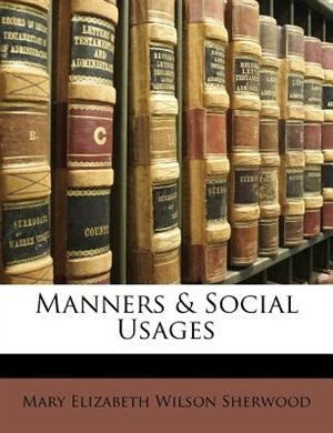 Front cover_Manners & Social Usages
