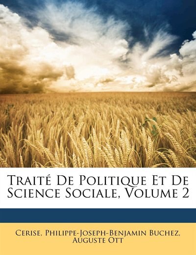 Couverture_Traité De Politique Et De Science Sociale, Volume 2