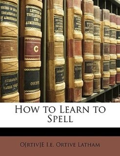 Couverture_How to Learn to Spell
