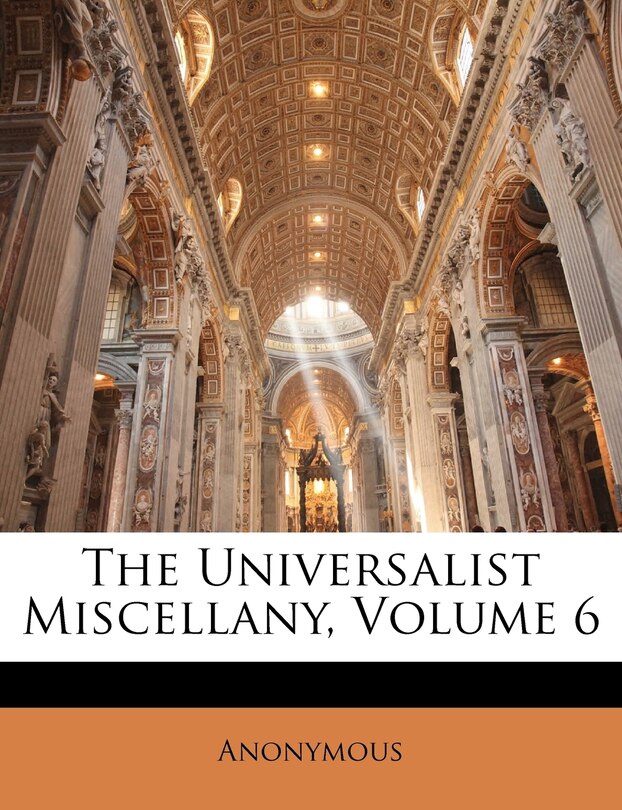 Couverture_The Universalist Miscellany, Volume 6