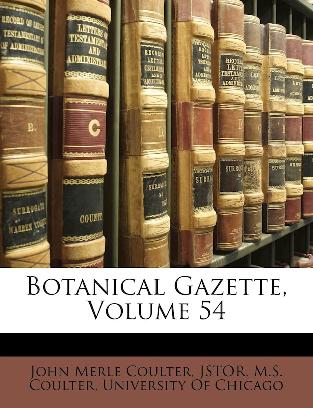 Couverture_Botanical Gazette, Volume 54