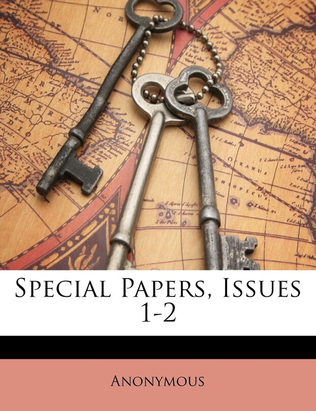 Couverture_Special Papers, Issues 1-2