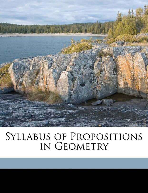 Front cover_Syllabus of Propositions in Geometry
