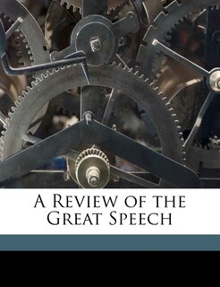 Front cover_A Review of the Great Speech