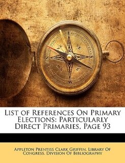 Couverture_List of References On Primary Elections