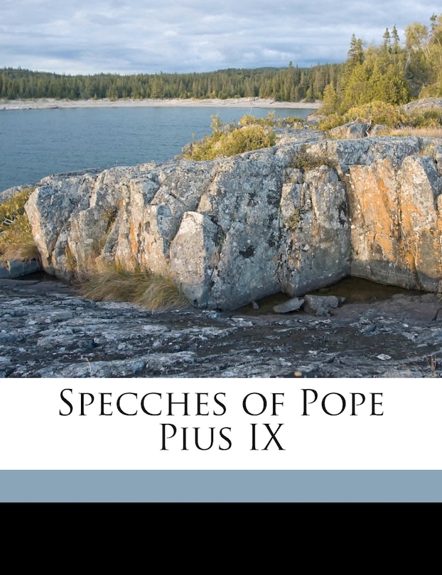 Front cover_Specches of Pope Pius IX