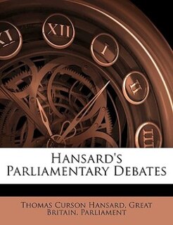 Couverture_Hansard's Parliamentary Debates