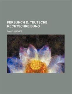 Front cover_Fersuhch d. teutsche Rechtschreibung