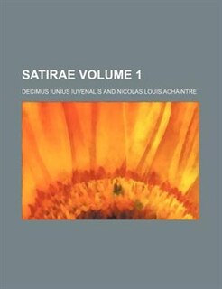 Front cover_Satirae Volume 1