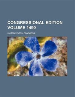 Couverture_Congressional edition Volume 1490