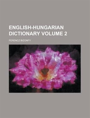 Front cover_English-Hungarian Dictionary Volume 2